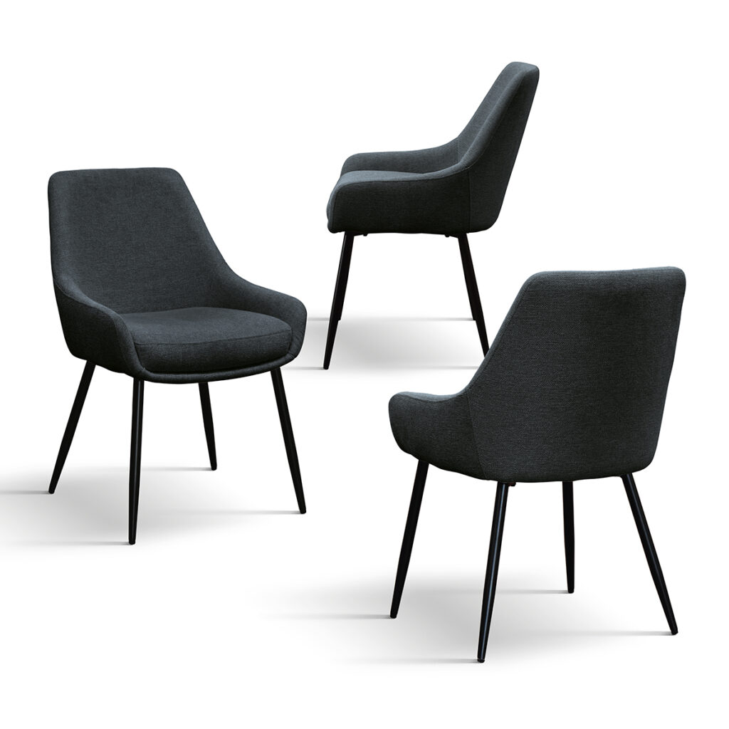 scaun tip fotoliu marisa, tesatura si structura metalica
