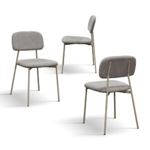 set 4 scaune beto ,tesatura ,structura metalica
