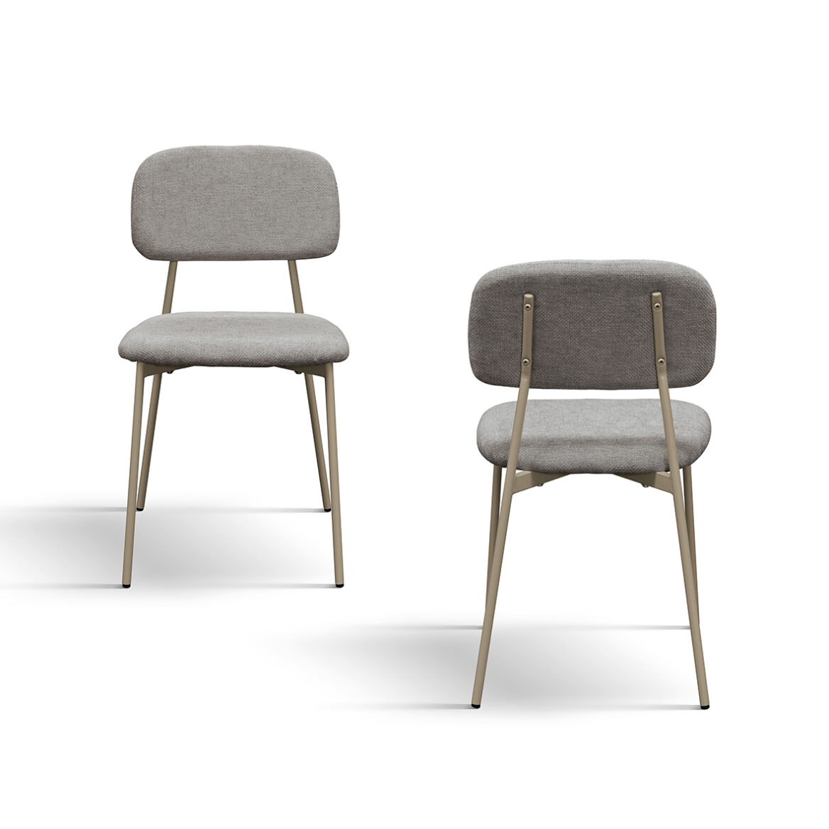 set 4 scaune beto ,tesatura ,structura metalica