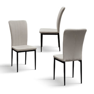 set 6 scaune alto, tesatura ,structura metalica