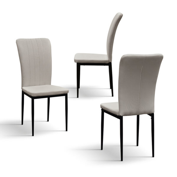 set 6 scaune alto, tesatura ,structura metalica