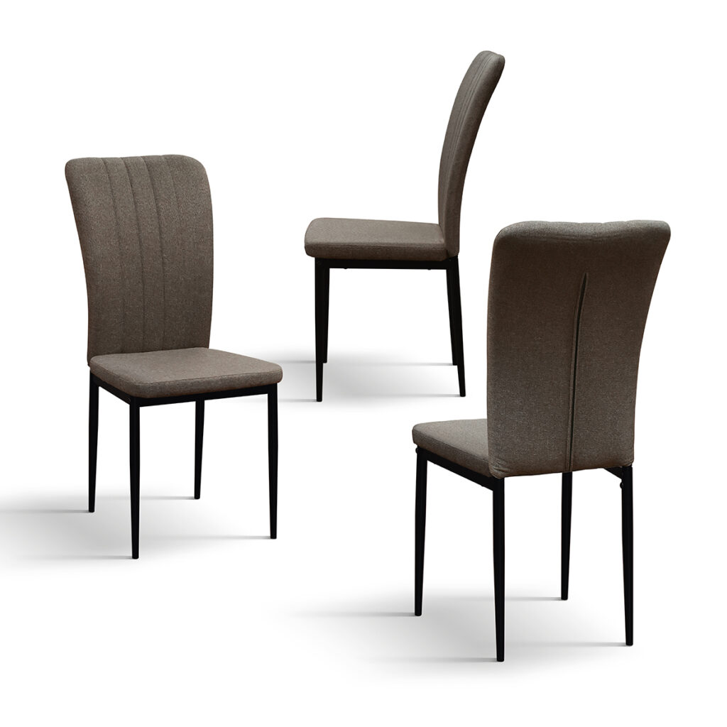 set 6 scaune alto, tesatura ,structura metalica