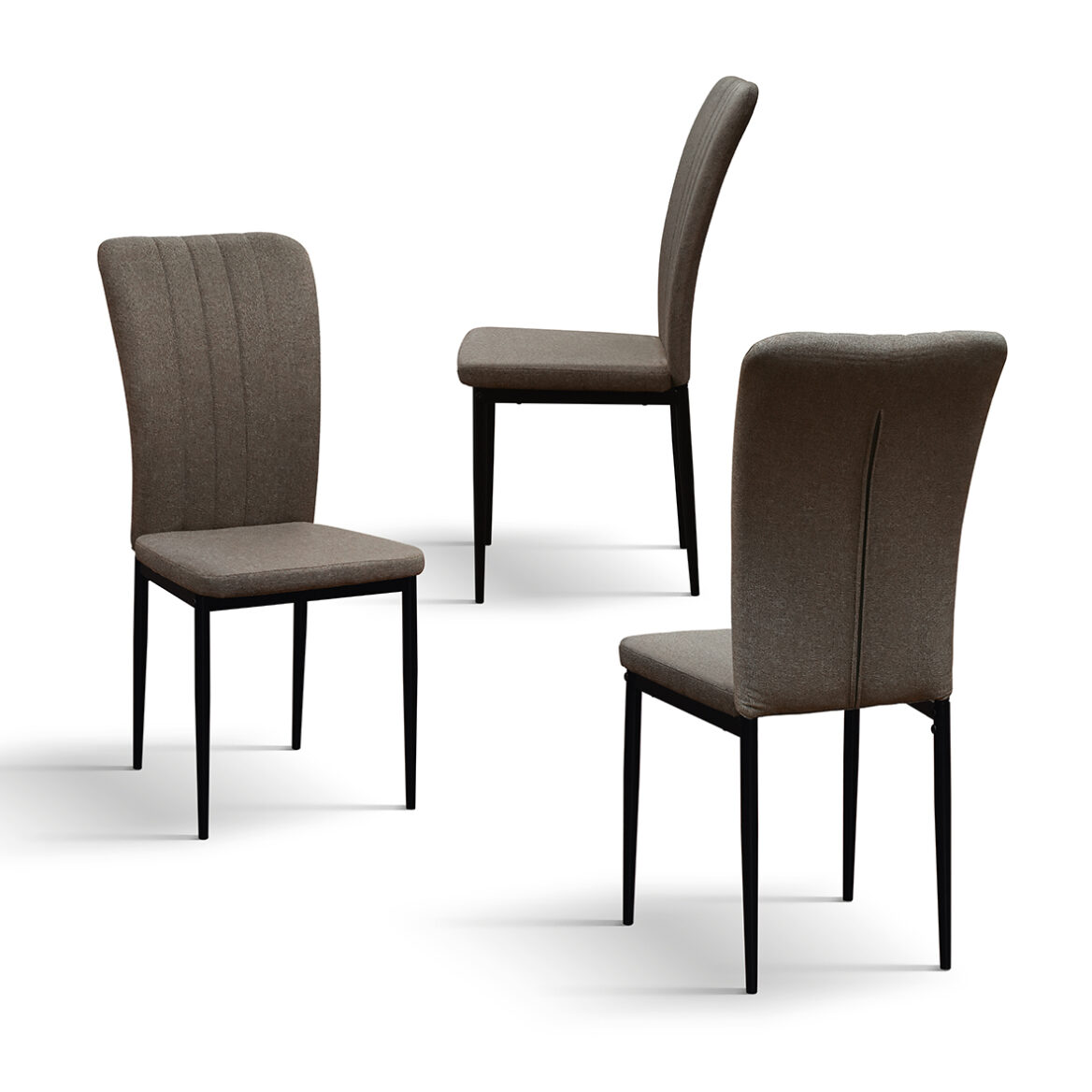 set 6 scaune alto, tesatura ,structura metalica