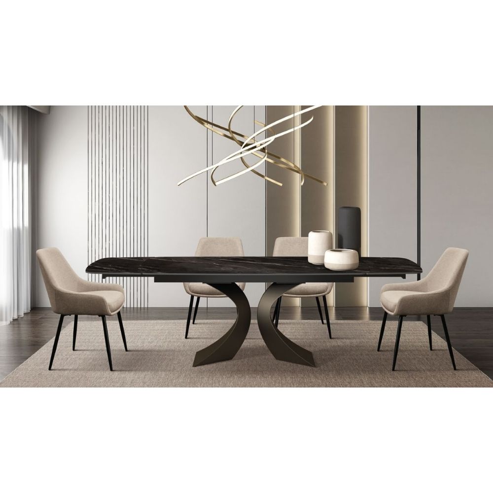 masa ceramica extensibila clepsydra 180 cm /90 cm / h 77 cm