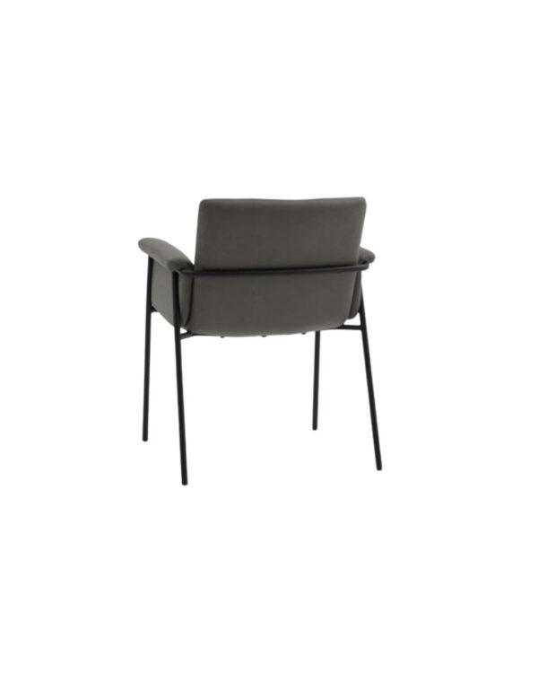 scaun tip fotoliu ramira, piele ecologica, structura metalica