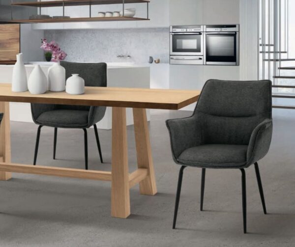 scaun tip fotoliu nebo, tesatura, structura metalica