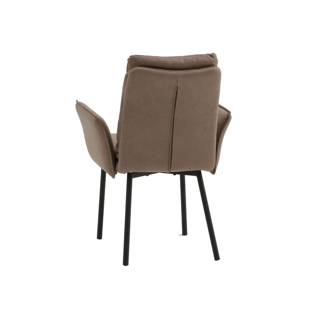 scaun tip fotoliu ramon, piele ecologica, structura metalica