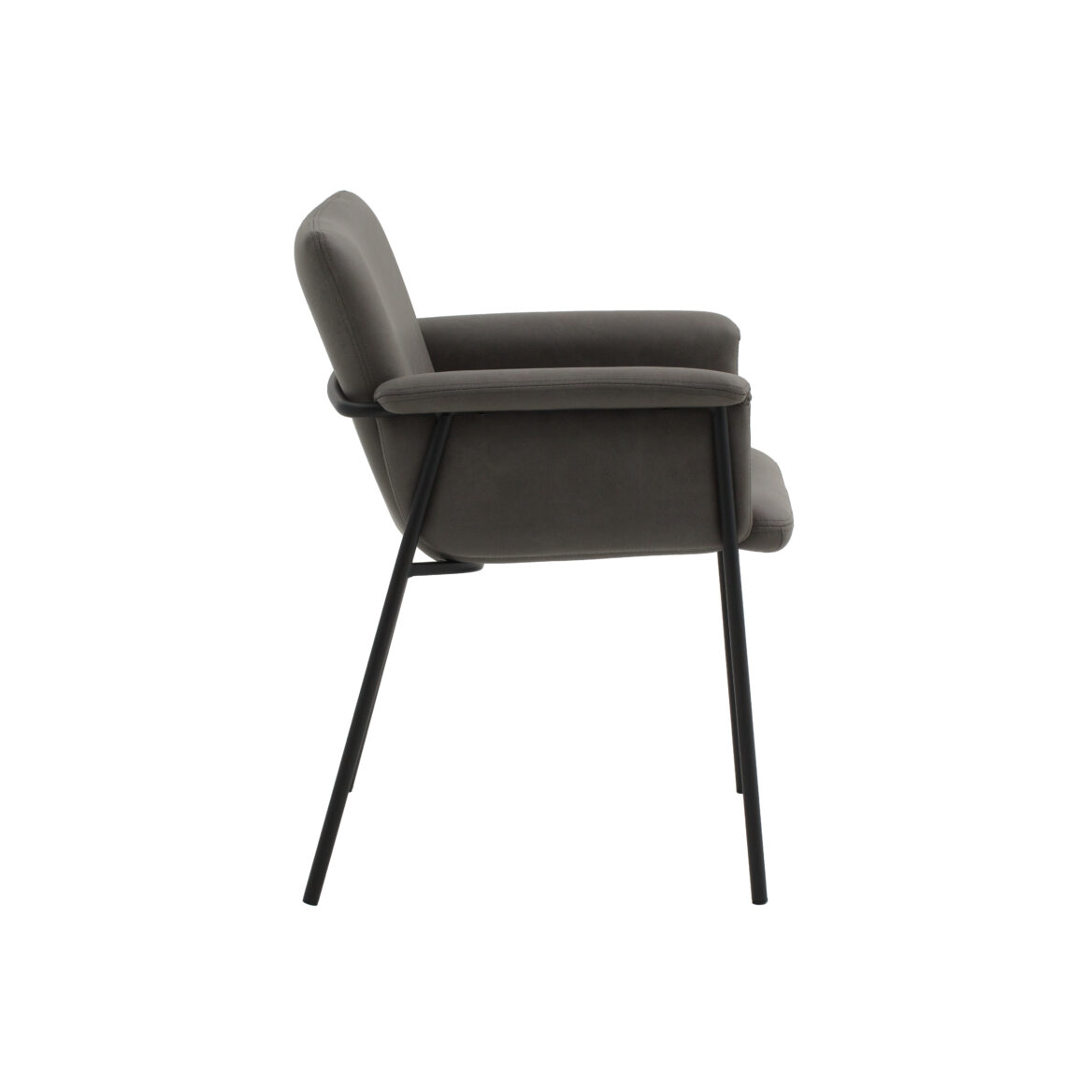 scaun tip fotoliu ramira, piele ecologica, structura metalica