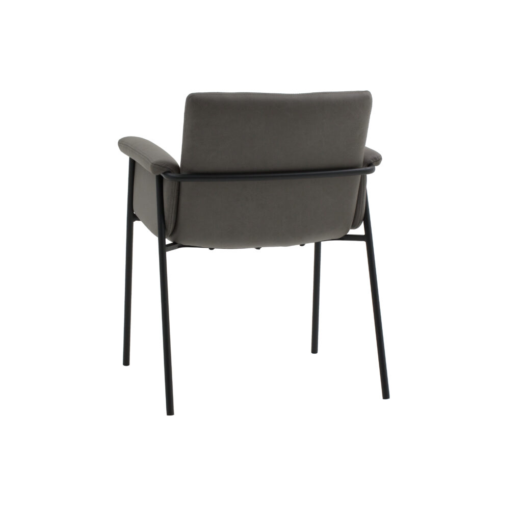 scaun tip fotoliu ramira, piele ecologica, structura metalica