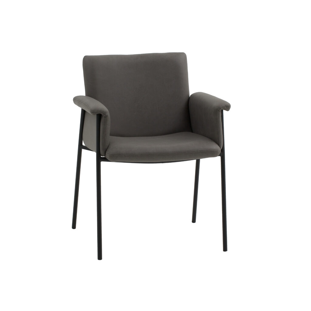 scaun tip fotoliu ramira, piele ecologica, structura metalica