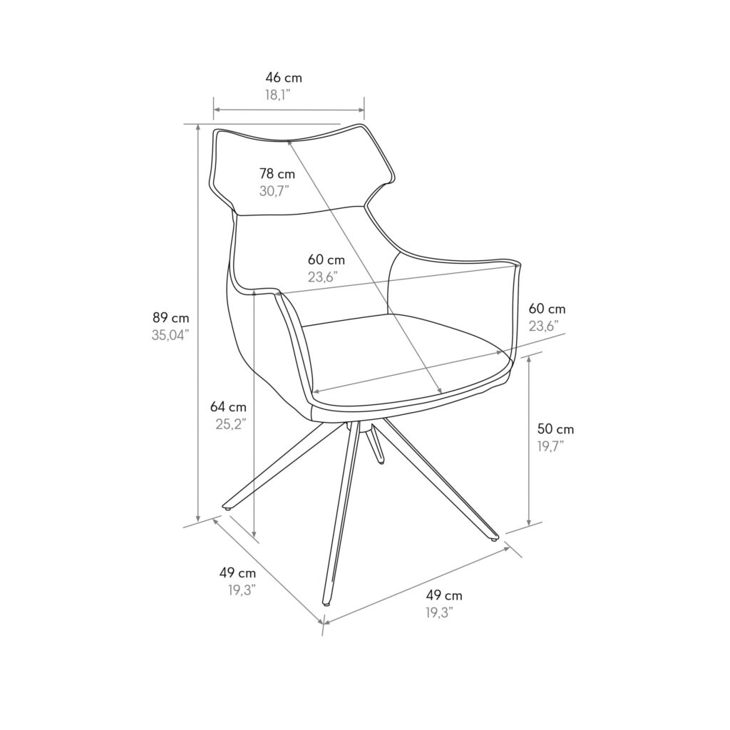 scaun tip fotoliu rotativ basty