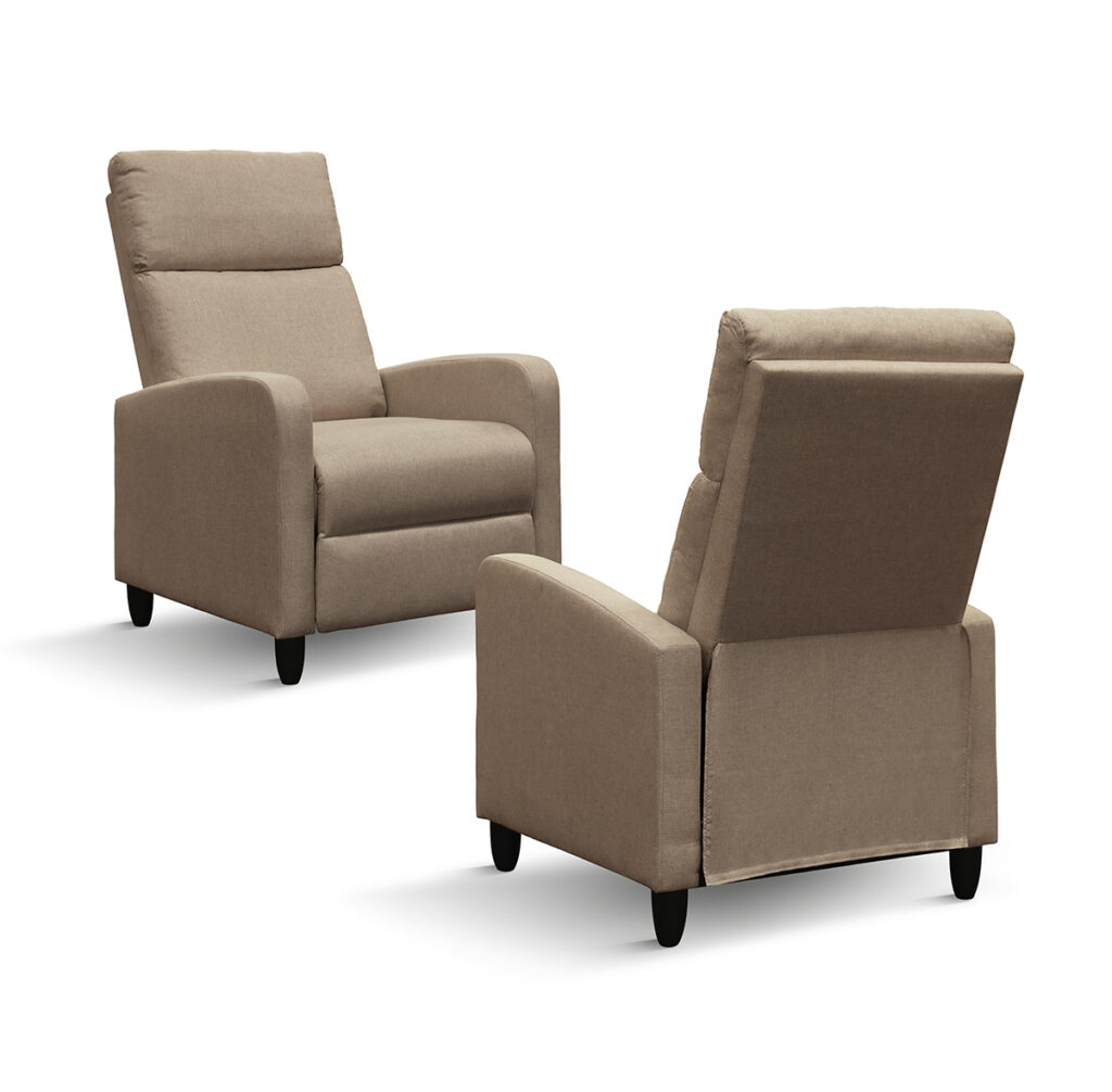 fotoliu recliner anna, țesătură, cadru metalic