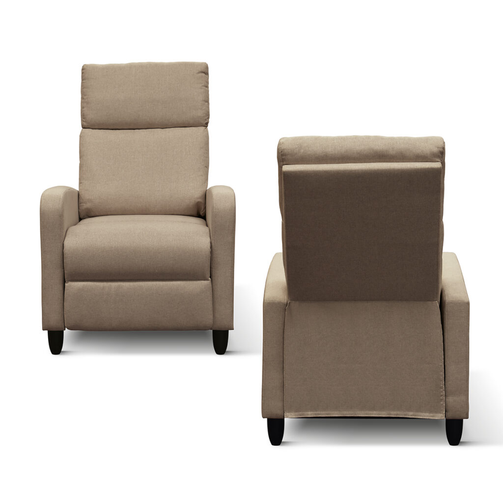 fotoliu recliner anna, țesătură, cadru metalic