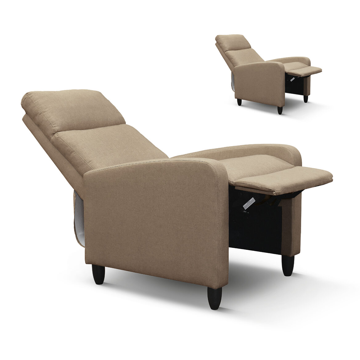 fotoliu recliner anna, țesătură, cadru metalic