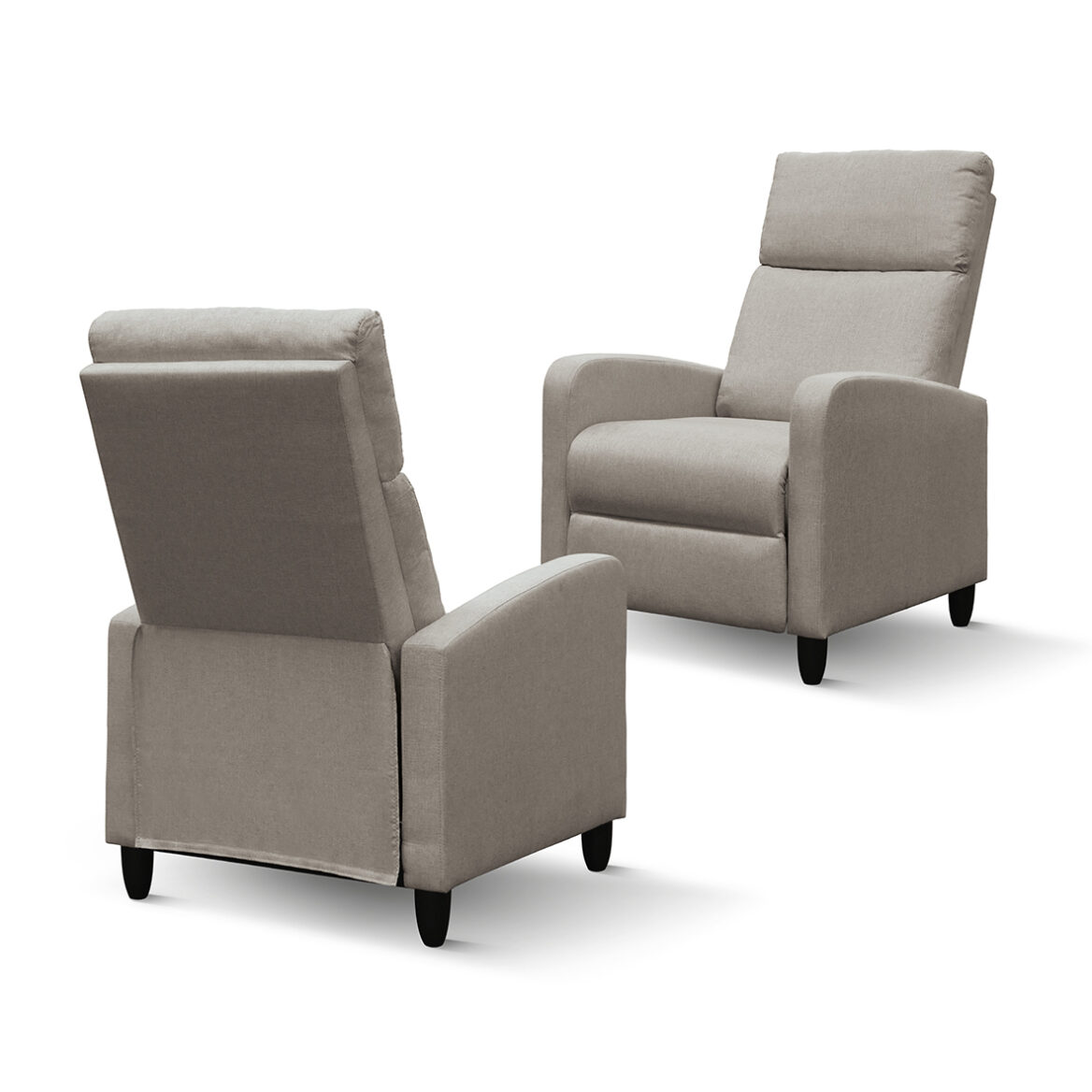 fotoliu recliner anna, țesătură, cadru metalic