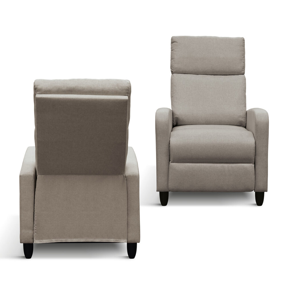 fotoliu recliner anna, țesătură, cadru metalic