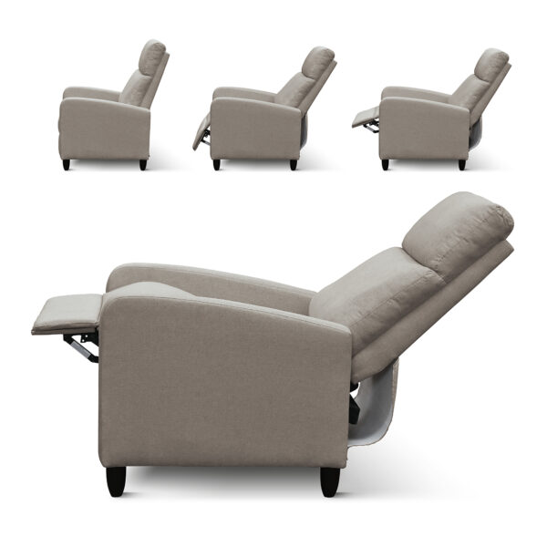 fotoliu recliner anna, țesătură, cadru metalic