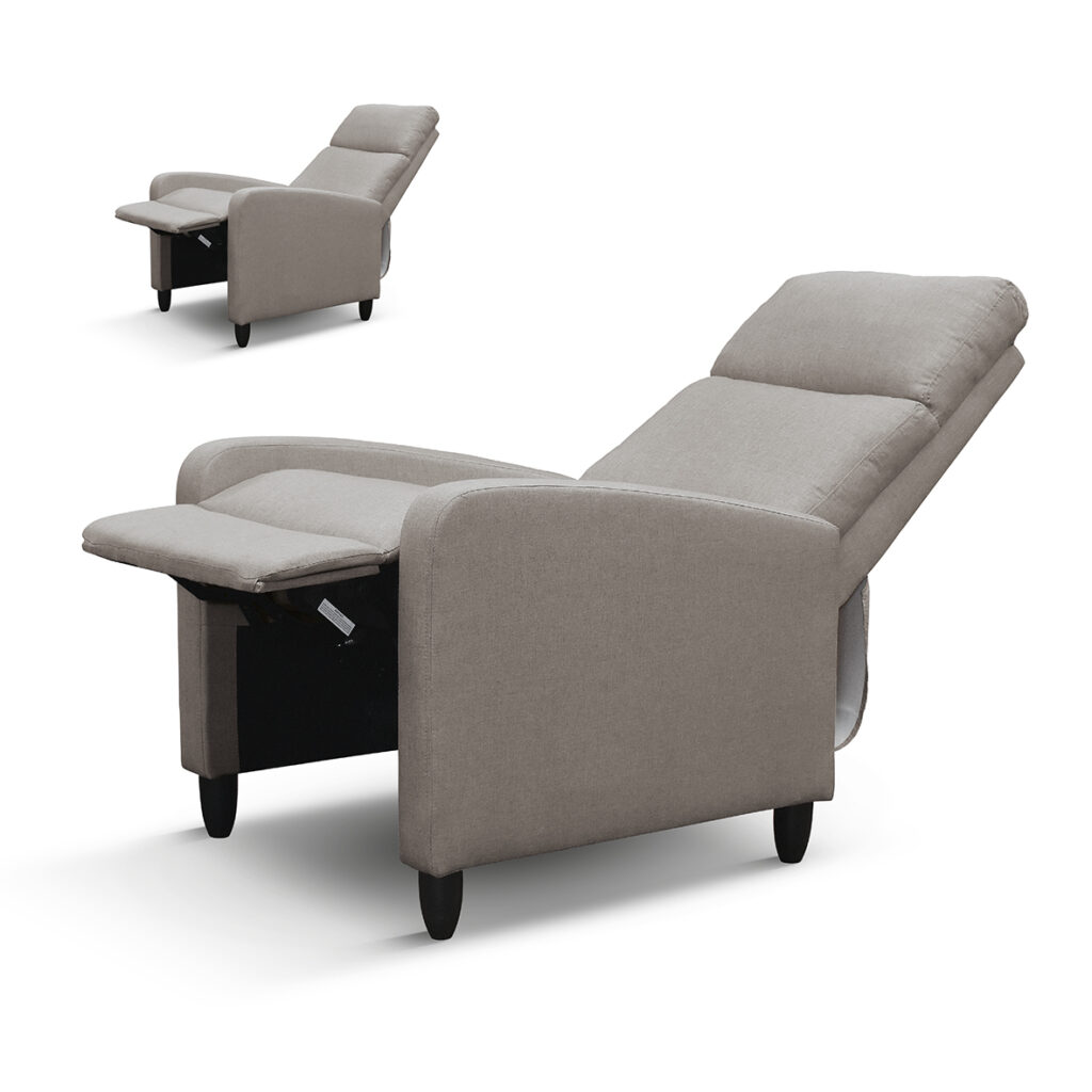 fotoliu recliner anna, țesătură, cadru metalic