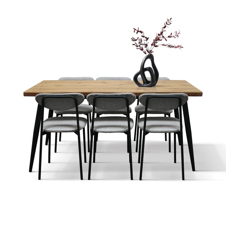 set geta masă 160 cm fixă + 6 scaune