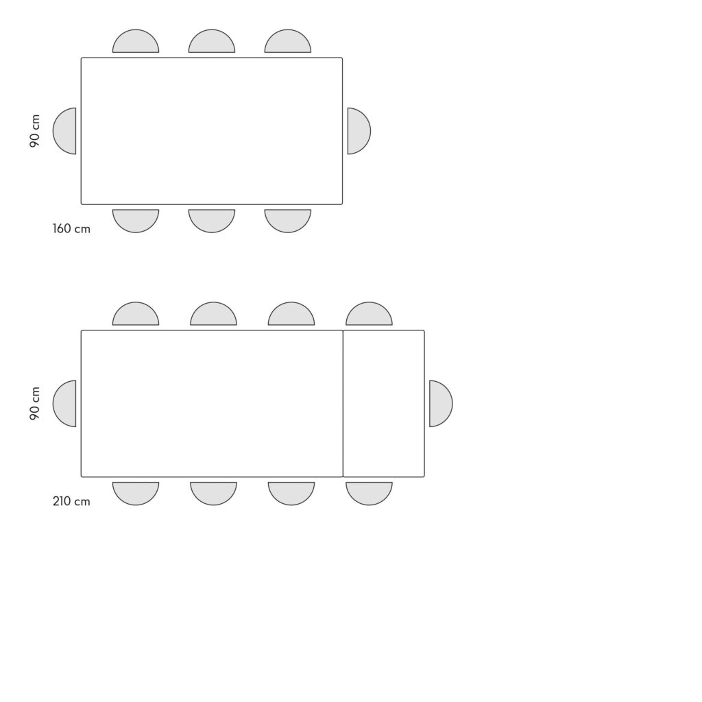 masă paris rotativă extensibilă, ceramică picior metalic 160 cm/90 cm/ 76 cm