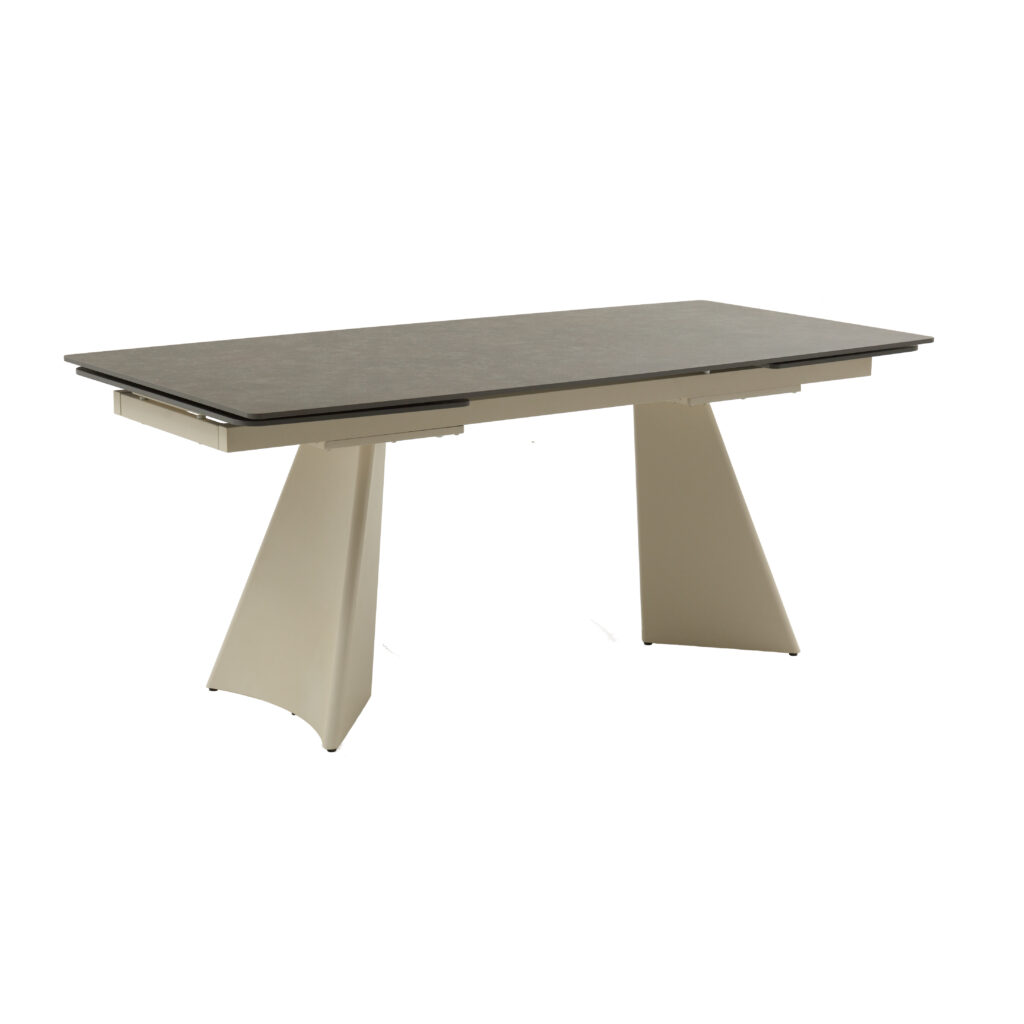 masă ceramică colle beige, extensibilă 280 cm/90 cm