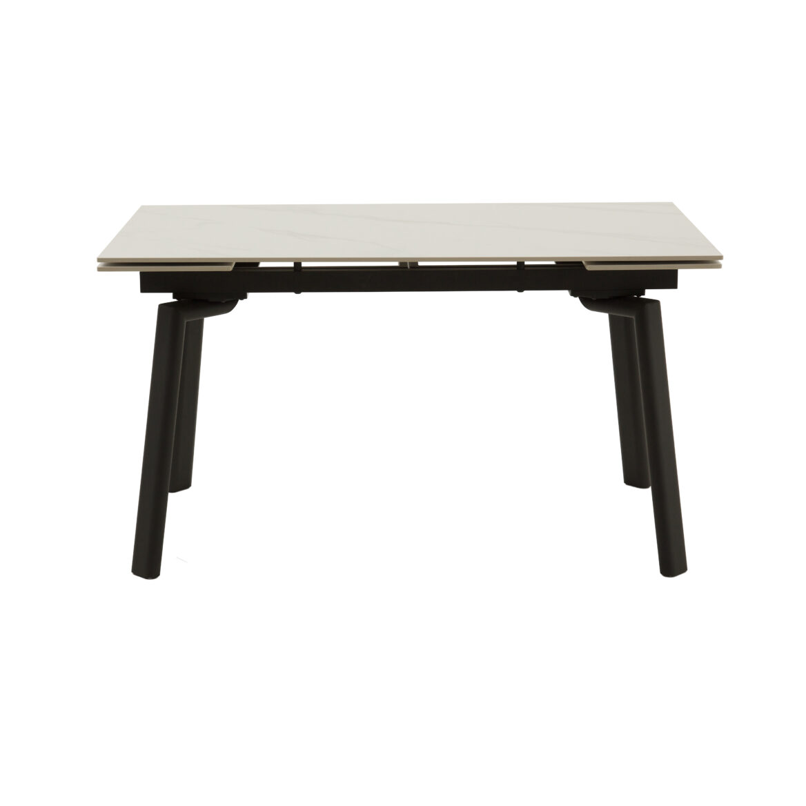 masă ceramică sonic white, 140 cm/80 cm și 2 extensii 30 cm