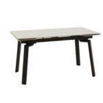 masă ceramică sonic white, 140 cm/80 cm și 2 extensii 30 cm
