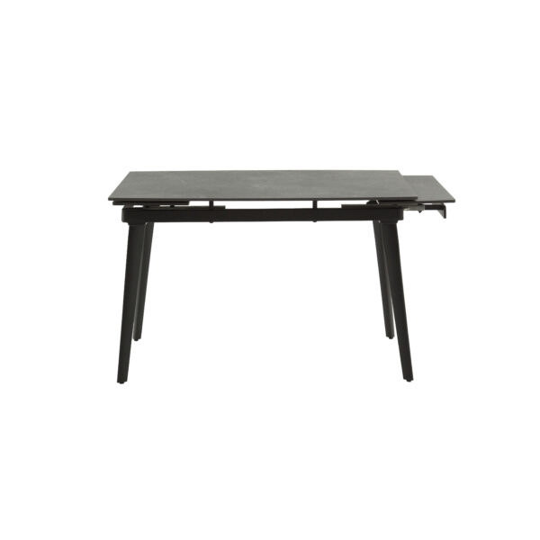 masă ceramică extensibilă maura negru 120/80 cm + 2 extensii 30 cm