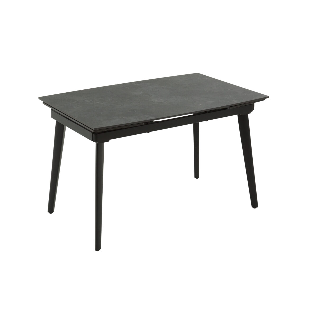 masă ceramică extensibilă maura negru 120/80 cm + 2 extensii 30 cm