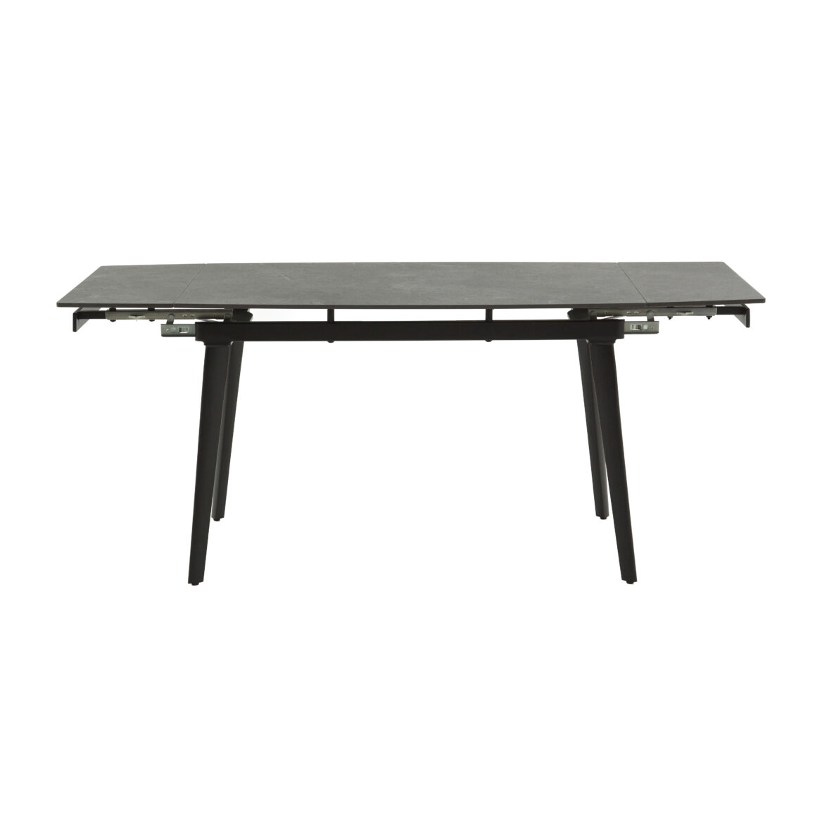 masă ceramică extensibilă maura negru 120/80 cm + 2 extensii 30 cm