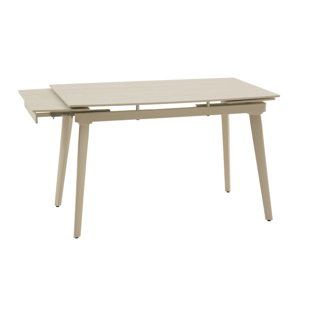 masă ceramică extensibilă maura bej 120/80 cm + 2 extensii 30 cm