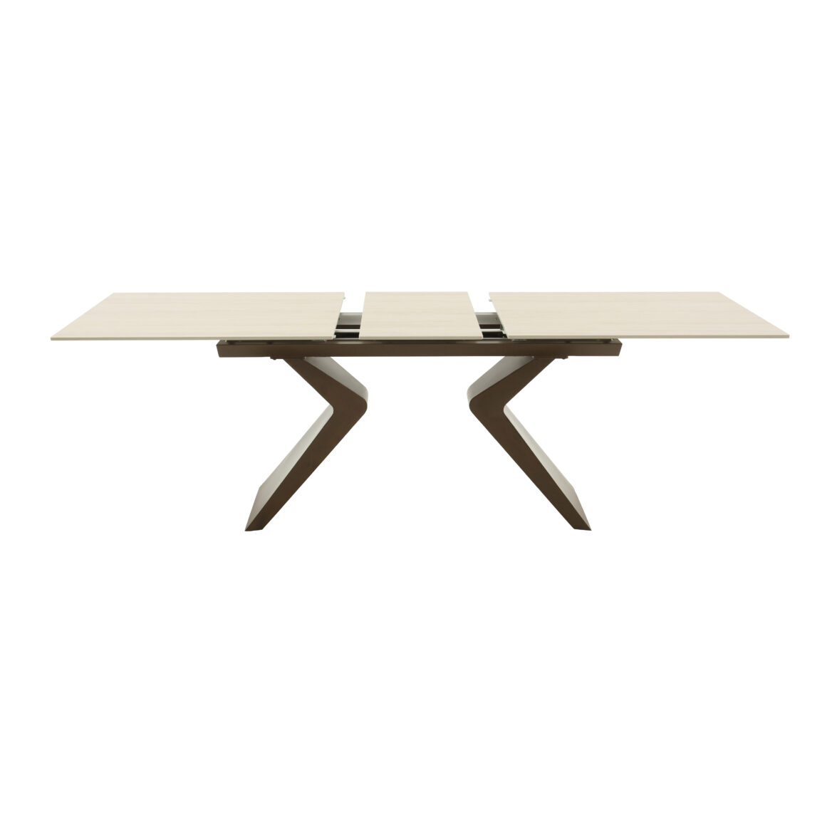 masă extensibilă ceramică miro bej, 180 cm/90 cm