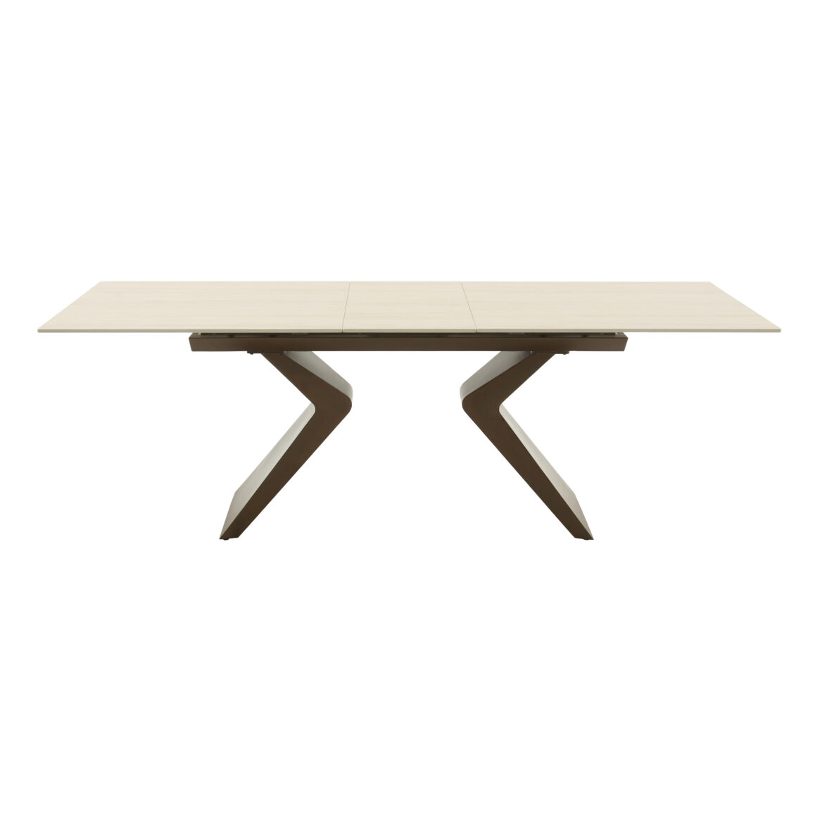 masă extensibilă ceramică miro bej, 180 cm/90 cm