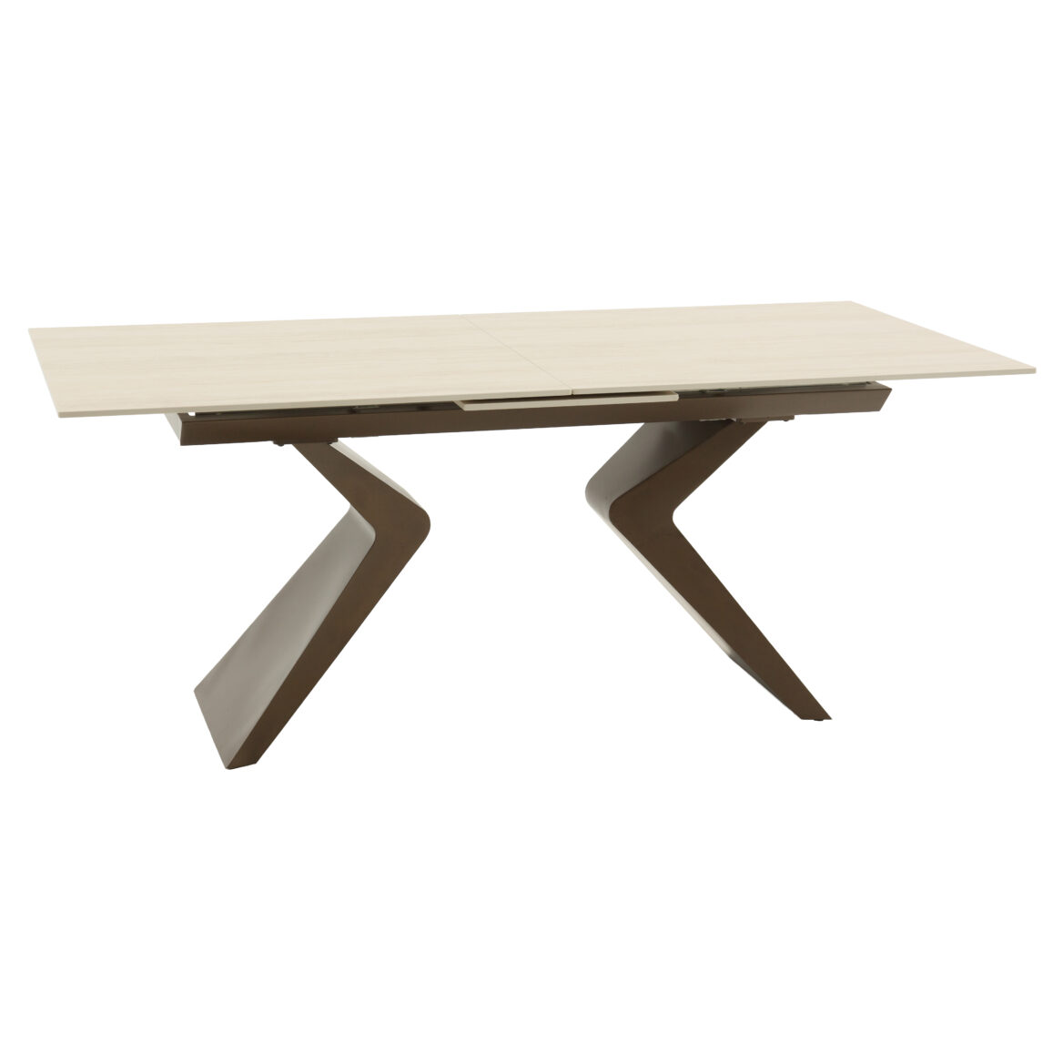 masă extensibilă ceramică miro bej, 180 cm/90 cm