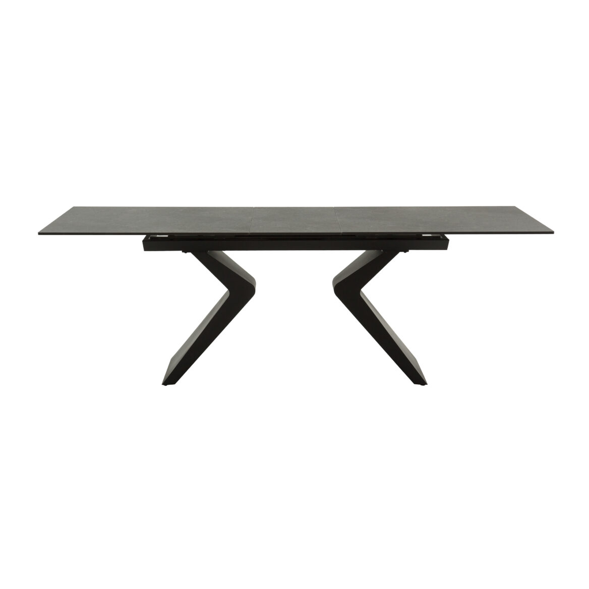 masă extensibilă ceramică miro black, 180 cm/90 cm