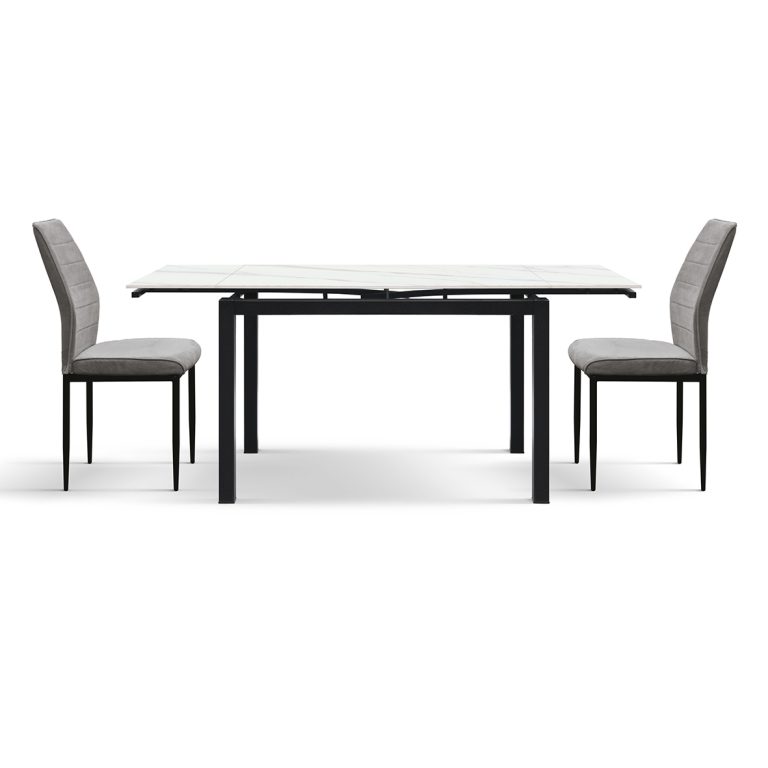 masă ceramică extensibilă clara 110/70 cm +2 extensii de 30 cm