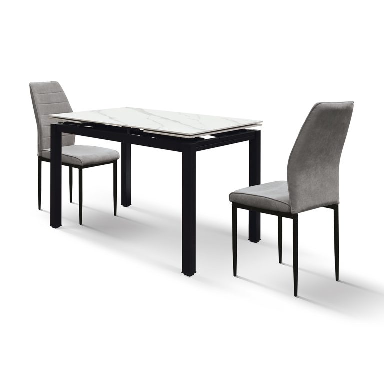 masă ceramică extensibilă clara 110/70 cm +2 extensii de 30 cm