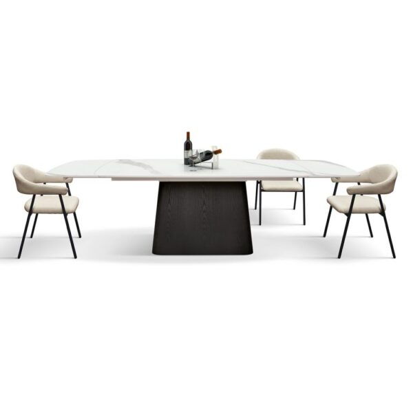 masă ceramică extensibilă trevior 180/100 cm + 2 extensii de 40 cm